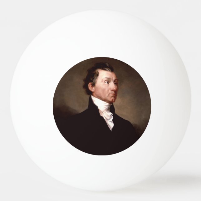 American President James Monroe Portrait Ping Pong Ball (Front)