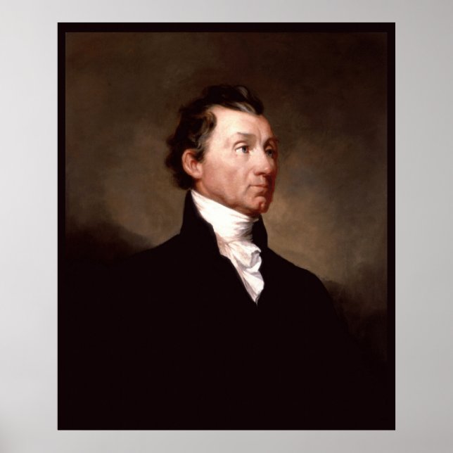 American President James Monroe Portrait Poster (Front)