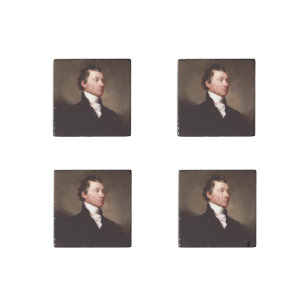 American President James Monroe Portrait Stone Magnet
