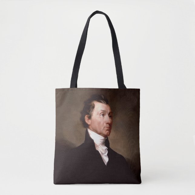 American President James Monroe Portrait Tote Bag (Front)