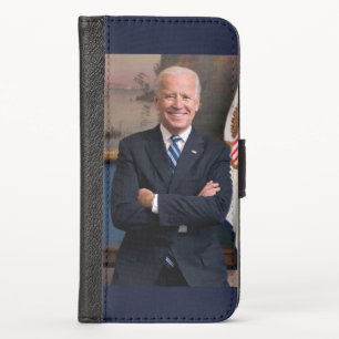 American President Joe Biden as Senator iPhone X Wallet Case