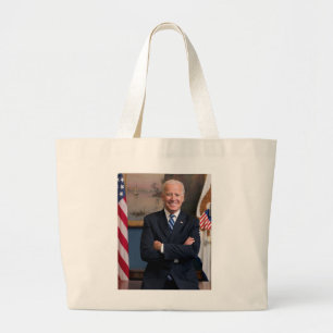 American President Joe Biden as Senator Large Tote Bag
