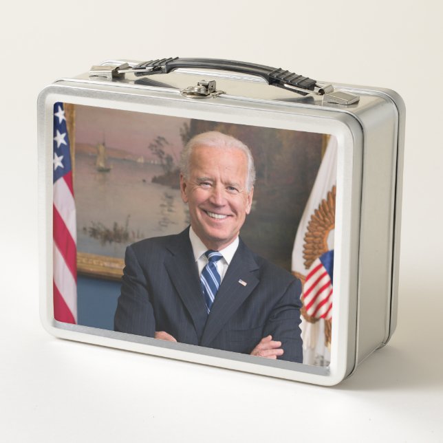 American President Joe Biden as Senator Metal Lunch Box (Front)