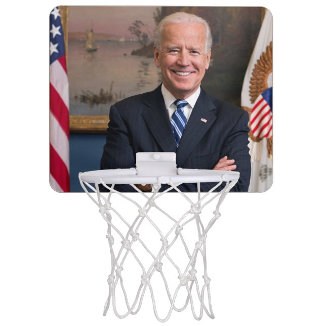 American President Joe Biden as Senator Mini Basketball Hoop (Front)