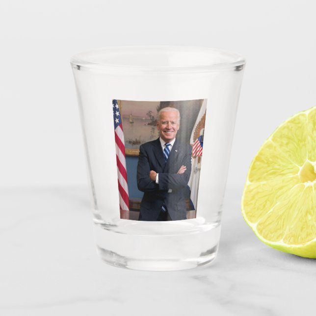 American President Joe Biden as Senator Shot Glass (Front)