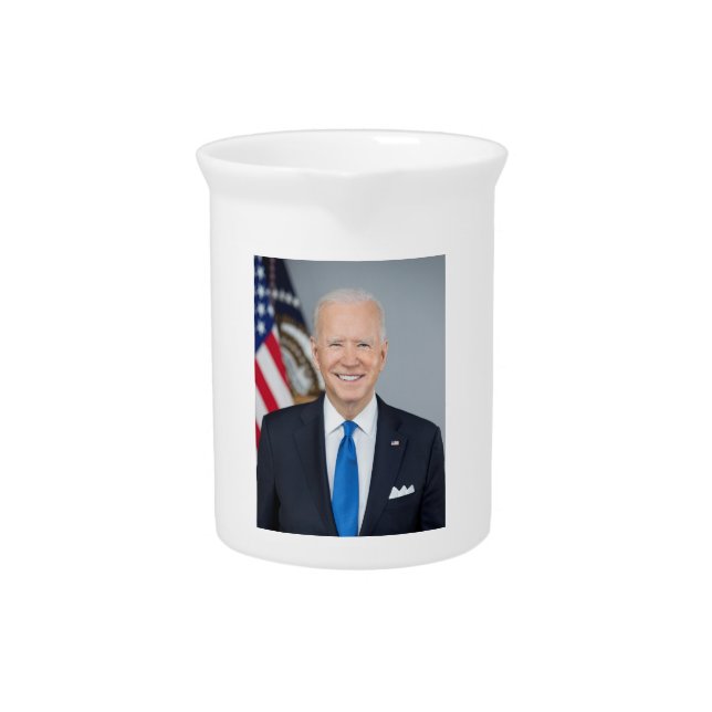 American President Joe Biden White House Photo  Beverage Pitcher (Front)