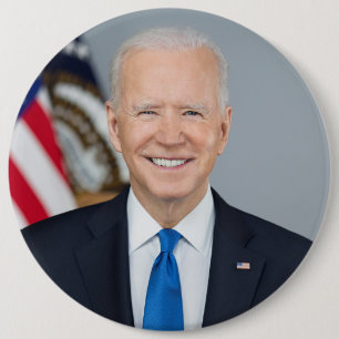 American President Joe Biden White House Photo  Button