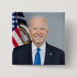 American President Joe Biden White House Photo  Button