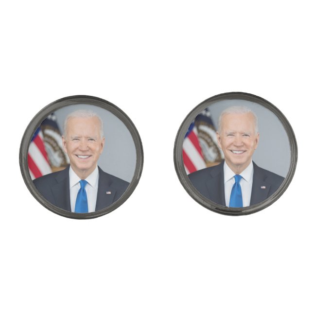American President Joe Biden White House Photo  Cufflinks (Front)