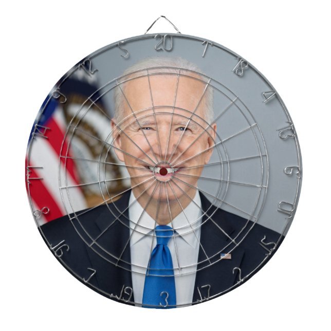 American President Joe Biden White House Photo  Dart Board (Front)