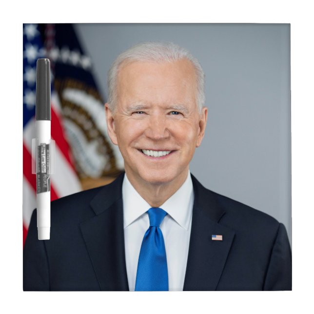 American President Joe Biden White House Photo  Dry Erase Board (Front)