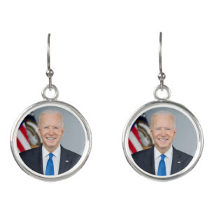 American President Joe Biden White House Photo  Earrings