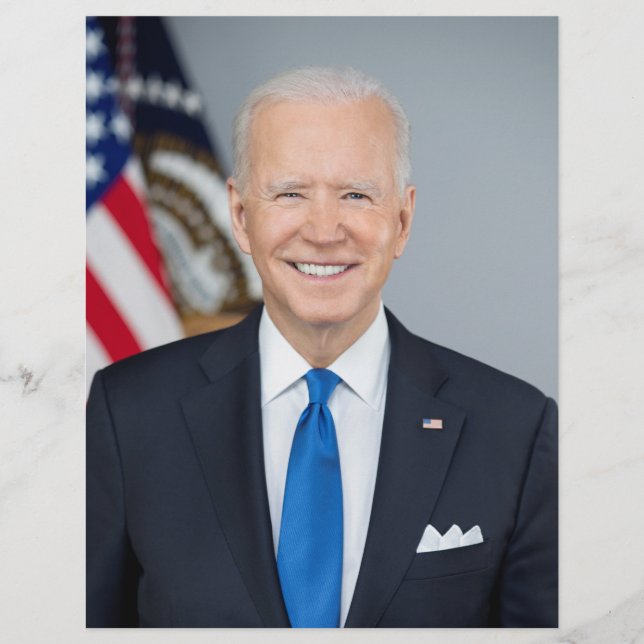 American President Joe Biden White House Photo  Flyer (Front)