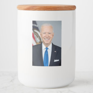 American President Joe Biden White House Photo  Food Label