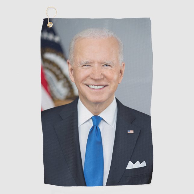 American President Joe Biden White House Photo  Golf Towel (Front)