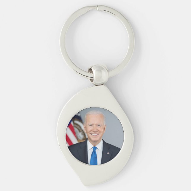 American President Joe Biden White House Photo  Keychain (Front)
