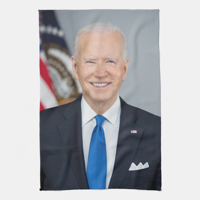 American President Joe Biden White House Photo  Kitchen Towel (Vertical)