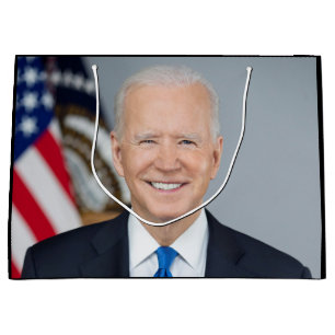 American President Joe Biden White House Photo  Large Gift Bag