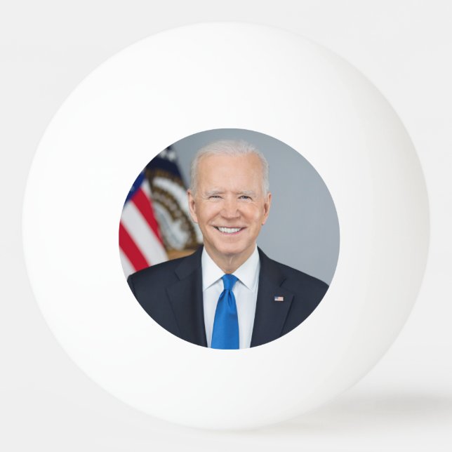 American President Joe Biden White House Photo  Ping Pong Ball (Front)