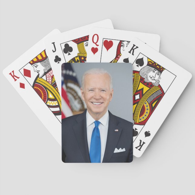 American President Joe Biden White House Photo  Poker Cards (Back)