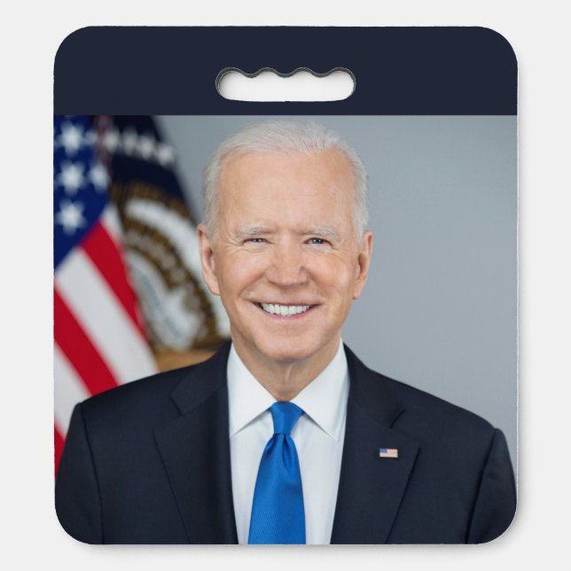 American President Joe Biden White House Photo  Seat Cushion (Front Vertical)