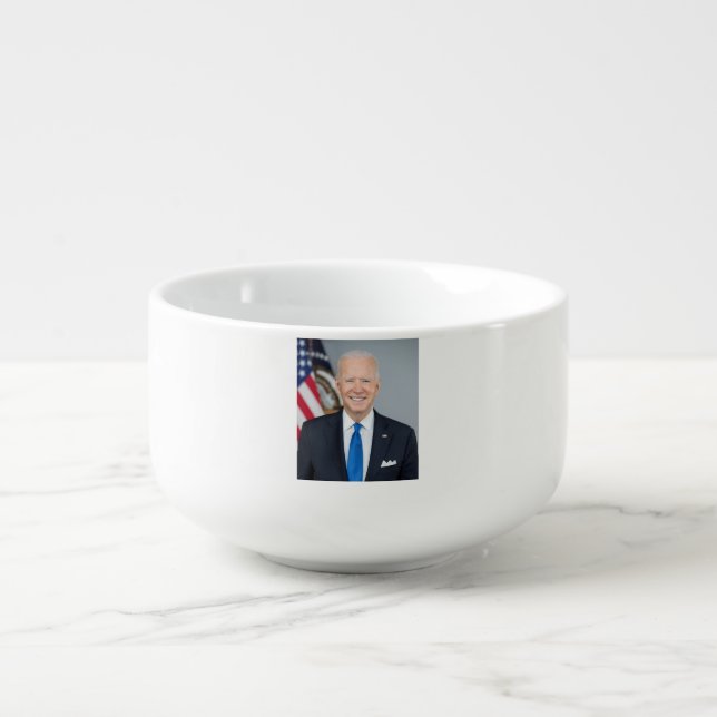 American President Joe Biden White House Photo  Soup Mug (Front)