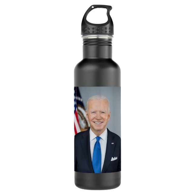 American President Joe Biden White House Photo  Stainless Steel Water Bottle (Front)