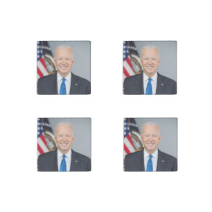 American President Joe Biden White House Photo Stone Magnet