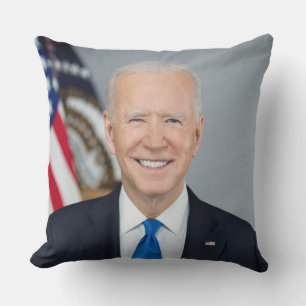 American President Joe Biden White House Photo  Throw Pillow