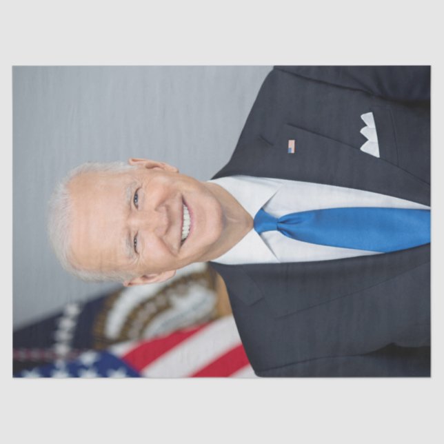 American President Joe Biden White House Photo  Tissue Paper (Front)
