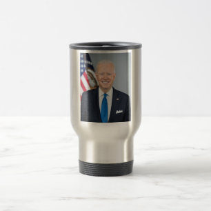 American President Joe Biden White House Photo  Travel Mug