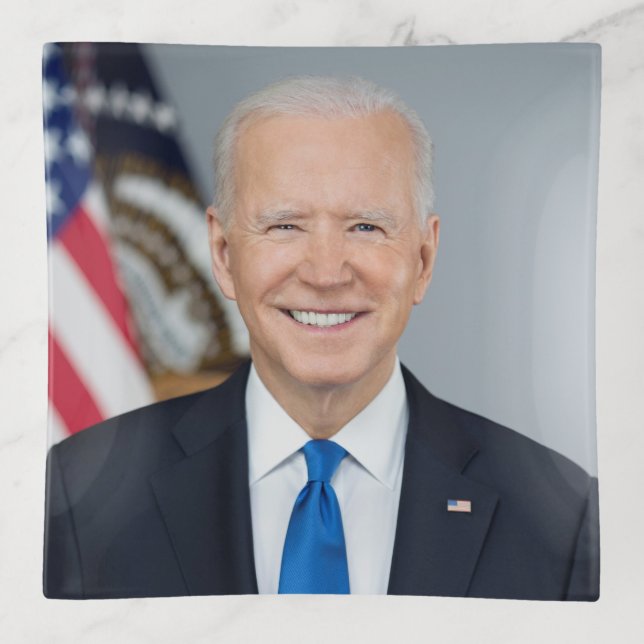 American President Joe Biden White House Photo  Trinket Tray (Front)