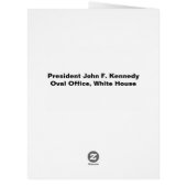 American President John F. Kennedy in Oval Office (Back)