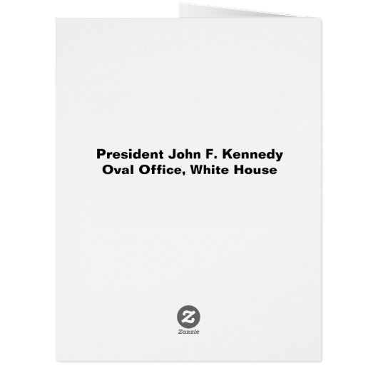 American President John F. Kennedy in Oval Office (Back)