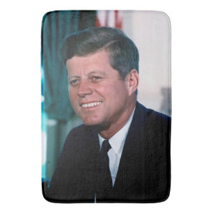 American President John F. Kennedy in Oval Office Bath Mat