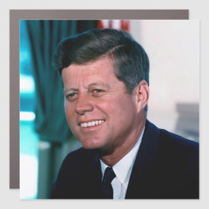 American President John F. Kennedy in Oval Office Car Magnet