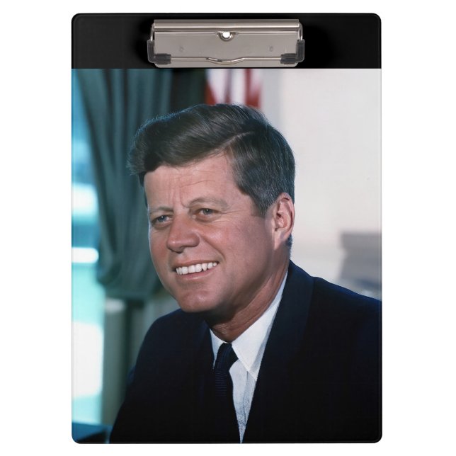 American President John F. Kennedy in Oval Office Clipboard (Front)