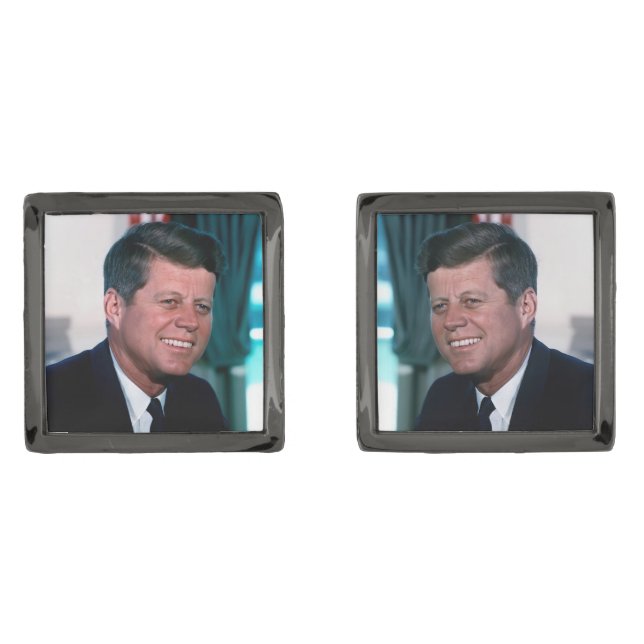 American President John F. Kennedy in Oval Office Cufflinks (Front)