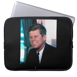 American President John F. Kennedy in Oval Office Laptop Sleeve
