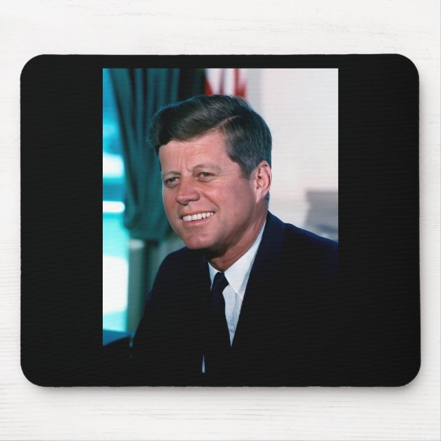 American President John F. Kennedy in Oval Office Mouse Pad (Front)