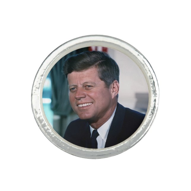 American President John F. Kennedy in Oval Office Ring (Front)