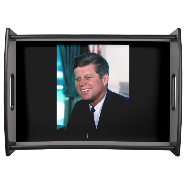 American President John F. Kennedy in Oval Office Serving Tray (Front)