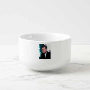 American President John F. Kennedy in Oval Office Soup Mug