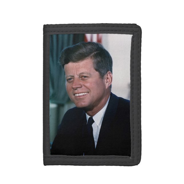 American President John F. Kennedy in Oval Office Trifold Wallet (Front Vertical)
