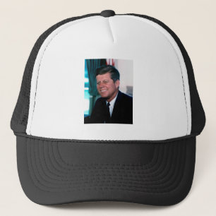 American President John F. Kennedy in Oval Office Trucker Hat