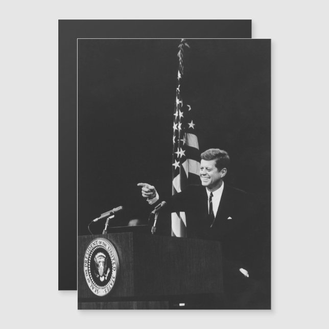 American President John Kennedy at News Conference (Front/Back)