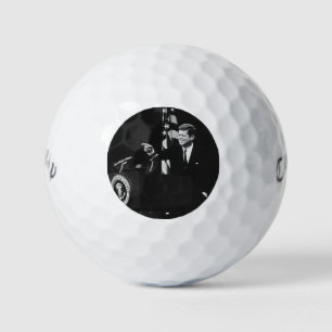 American President John Kennedy at News Conference Golf Balls