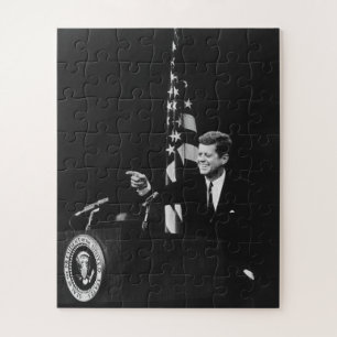 American President John Kennedy at News Conference Jigsaw Puzzle