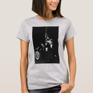 American President John Kennedy at News Conference T-Shirt