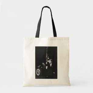 American President John Kennedy at News Conference Tote Bag